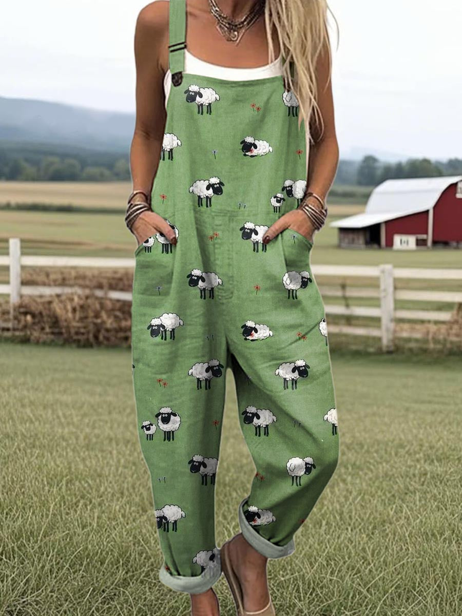 Harriet | Whimsical Sheep Jumpsuit
