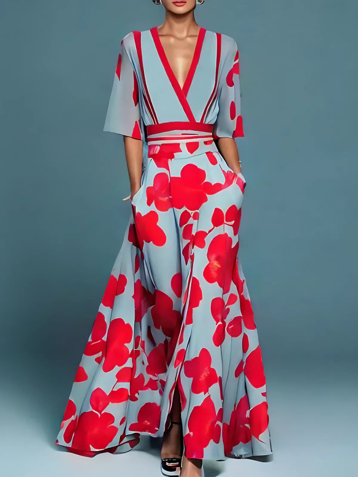 Paige | Elegant Floral Party Dress