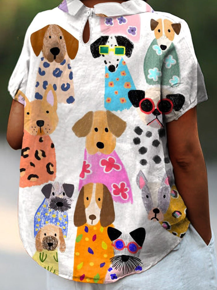 Christabel | Dog Print Shirt