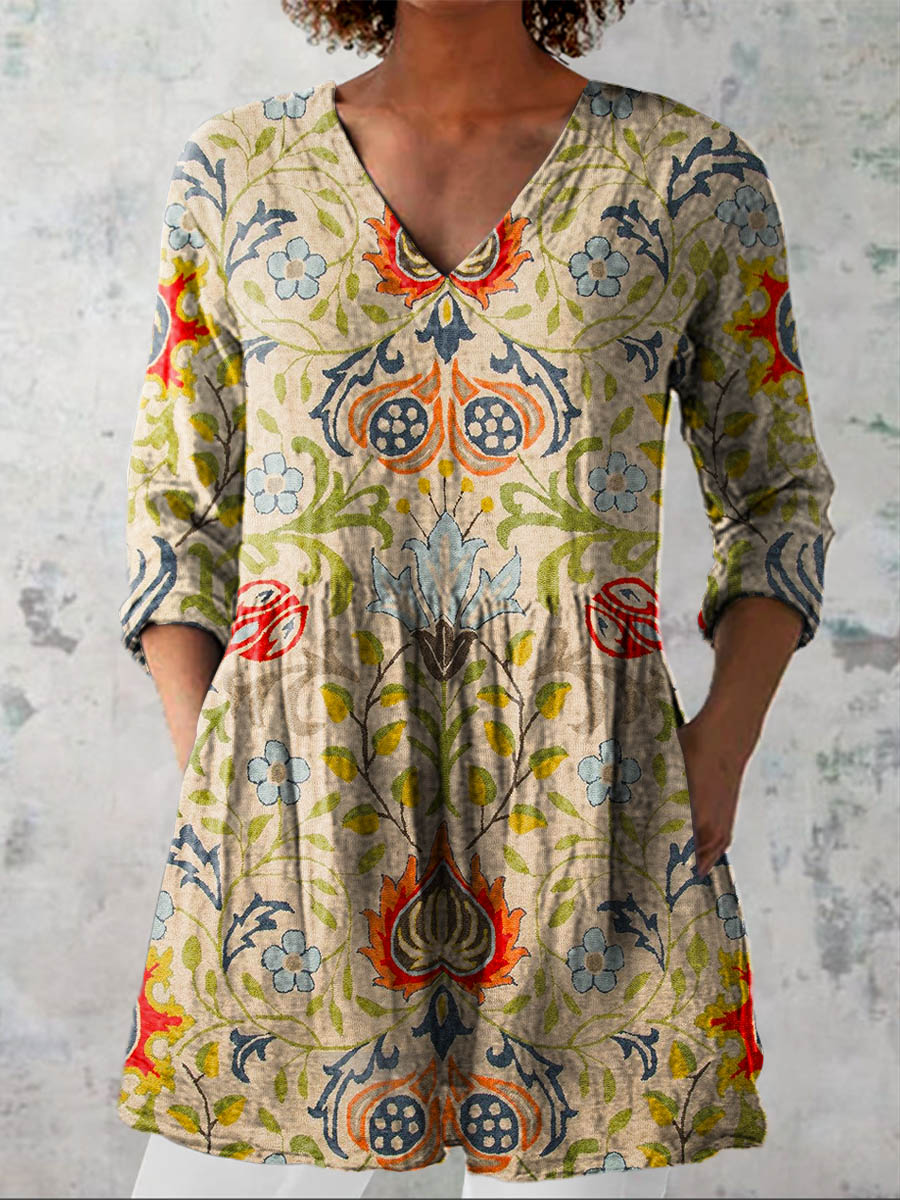 Demelza | Elegant Floral Print Blouse