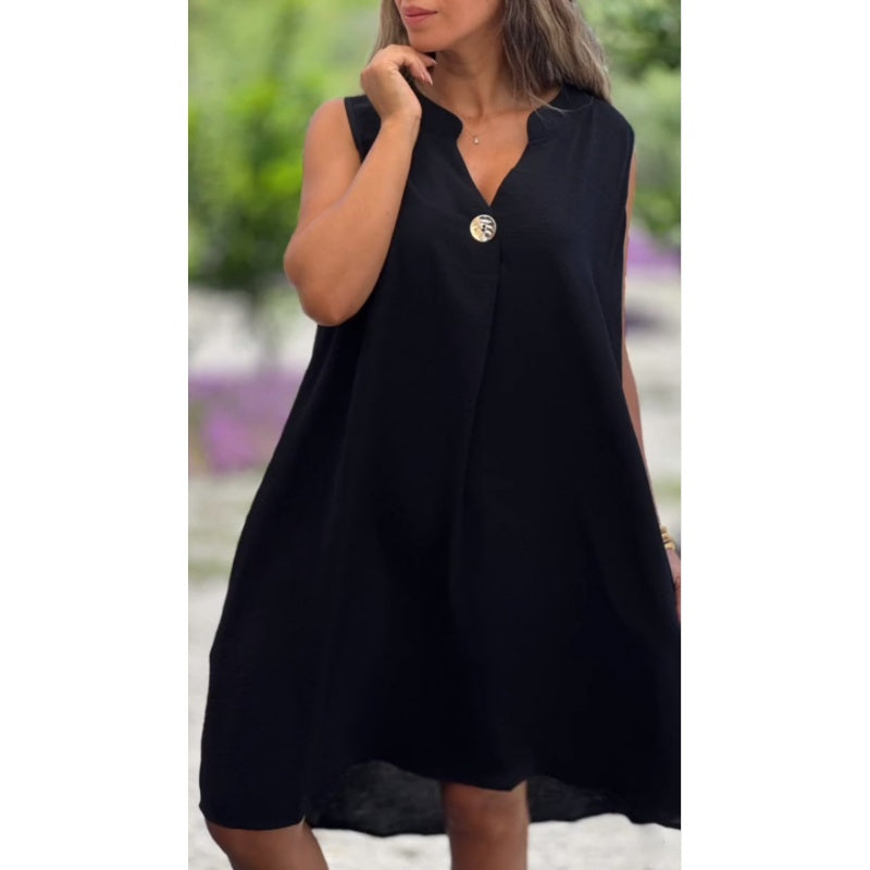Elsa | Sleeveless V-neck Casual Dress