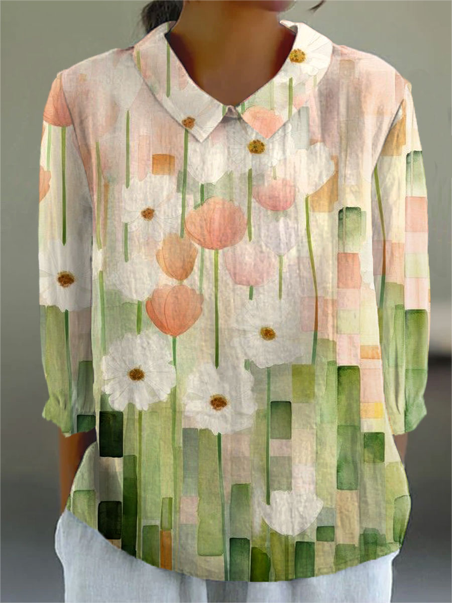Eglantine | Charming Floral Blouse
