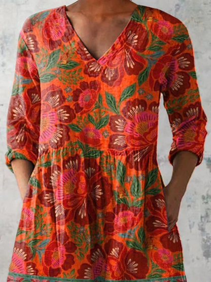 Felicity | Long Blouse with V-Neck