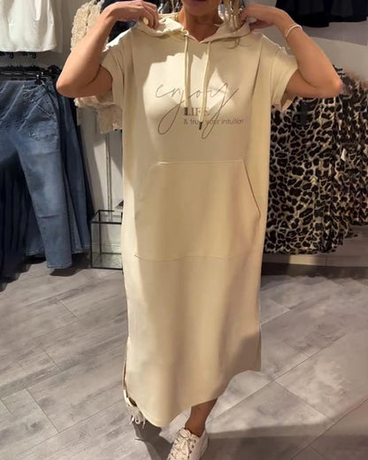 Britany | Casual Hoodie Midi Dress