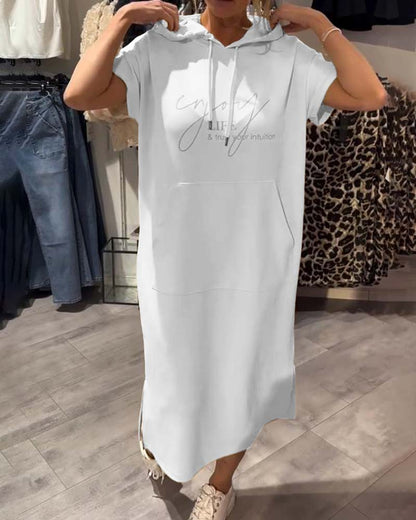 Britany | Casual Hoodie Midi Dress
