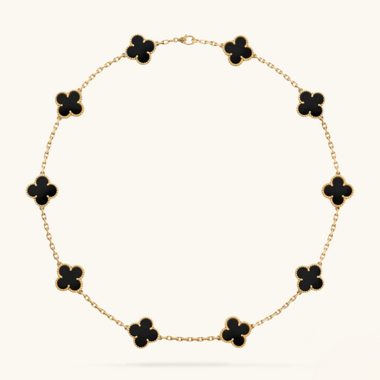 CLOVER | 10 Motivational Black Necklace