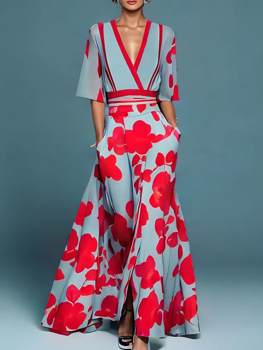 Paige | Elegant Floral Party Dress