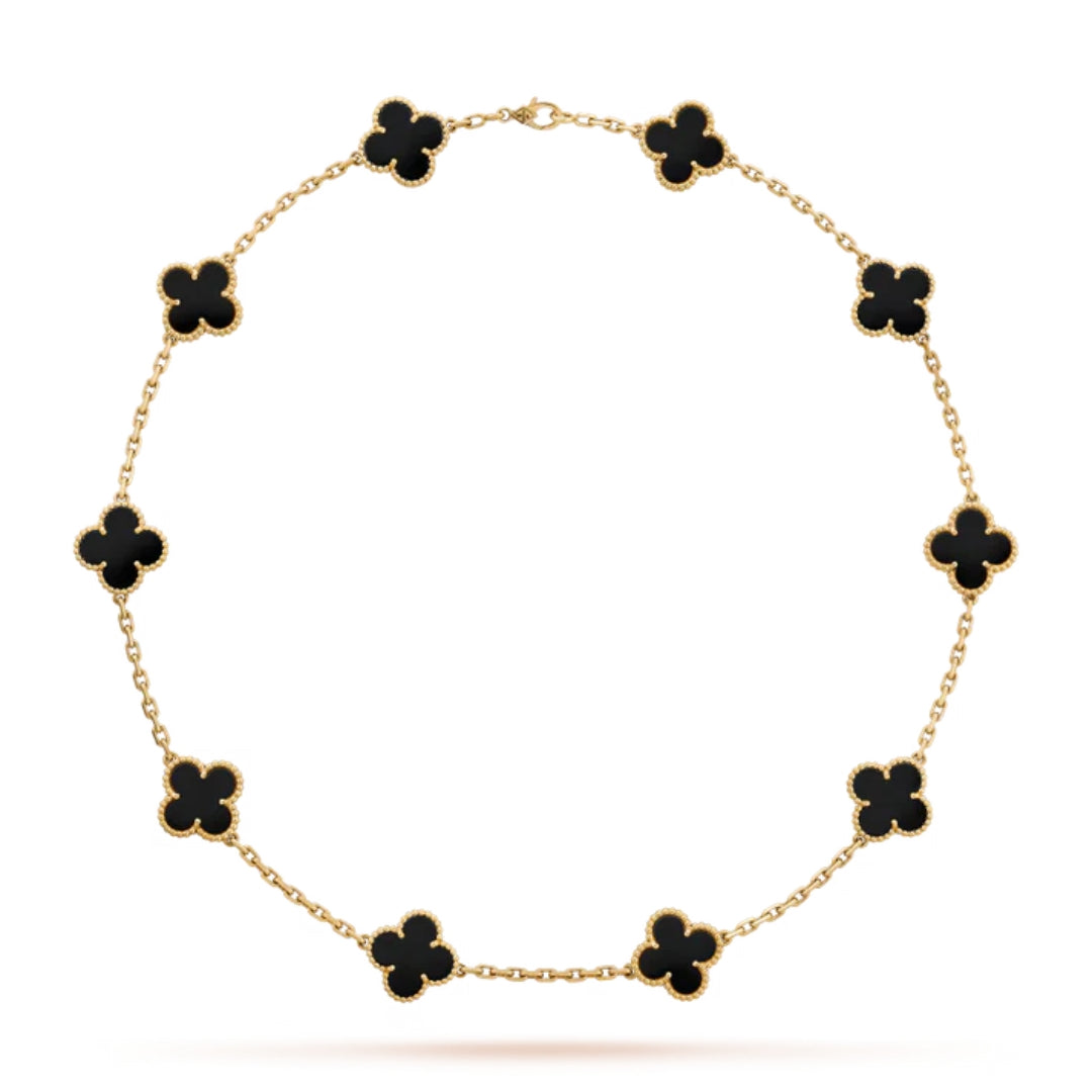 CLOVER | 10 Motivational Black Necklace