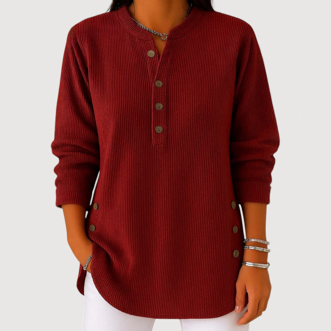 Anika | Cosy Button Top