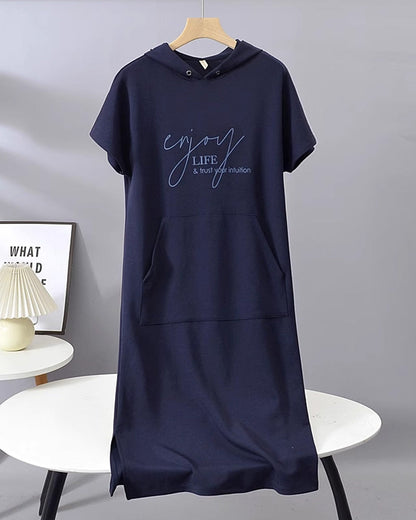 Britany | Casual Hoodie Midi Dress