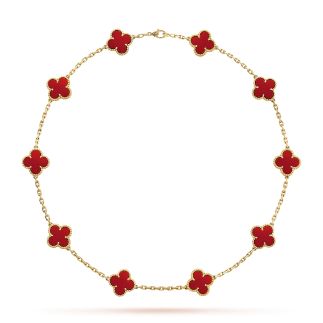CLOVER | 10 Motivational Red Necklace