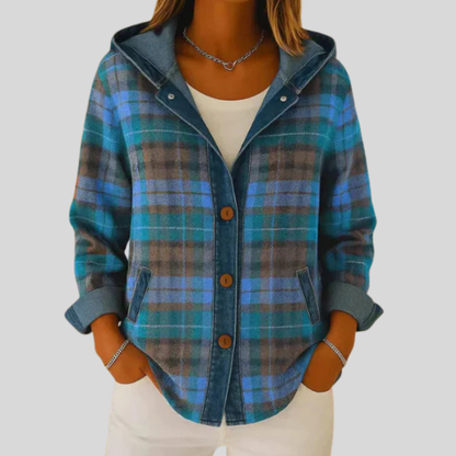 Faith | Denim Chequed Sweatshirt
