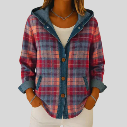 Faith | Denim Chequed Sweatshirt