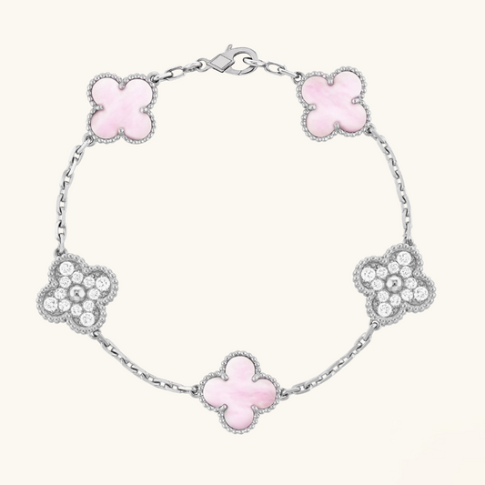 CLOVER | Rose/Silver Prestige Bracelet