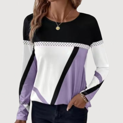 Alysia | Geometric Print Top