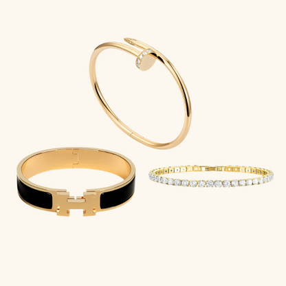 3-Delta Bracelet Set Marbella
