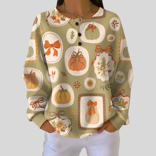 Freja | Bows And Pumpkins Sweatshirt
