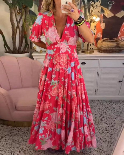 Anneliese | Vibrant Floral Maxi Dress