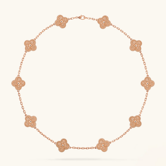 CLOVER | 10 Motif Pink Necklace