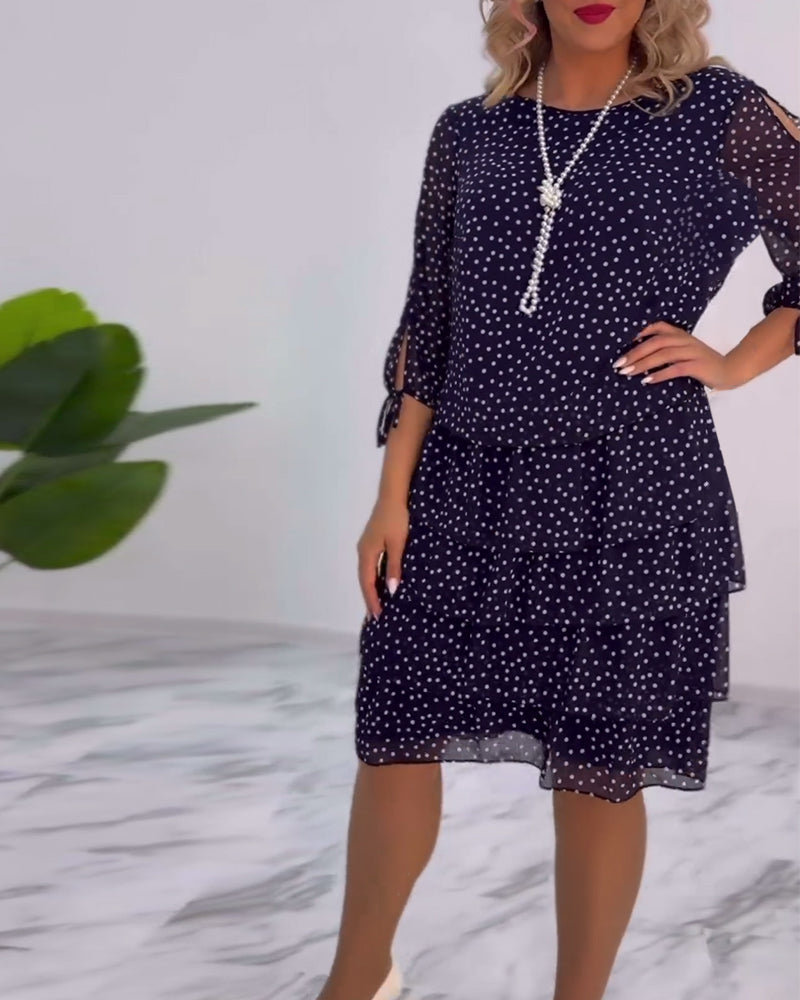 Tally | Polka Layered Mini Dress