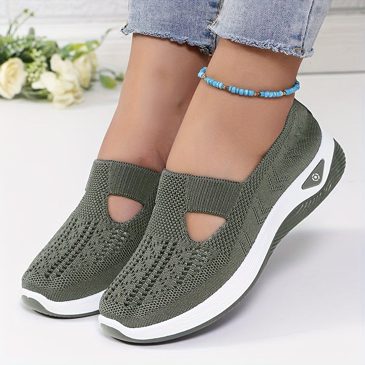 Zapatillas deportivas fáciles de poner, comodidad estable