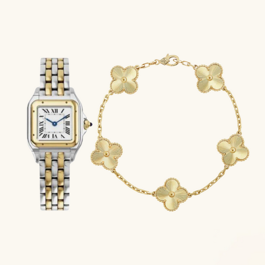 2-piece watch bracelet set "Julio"