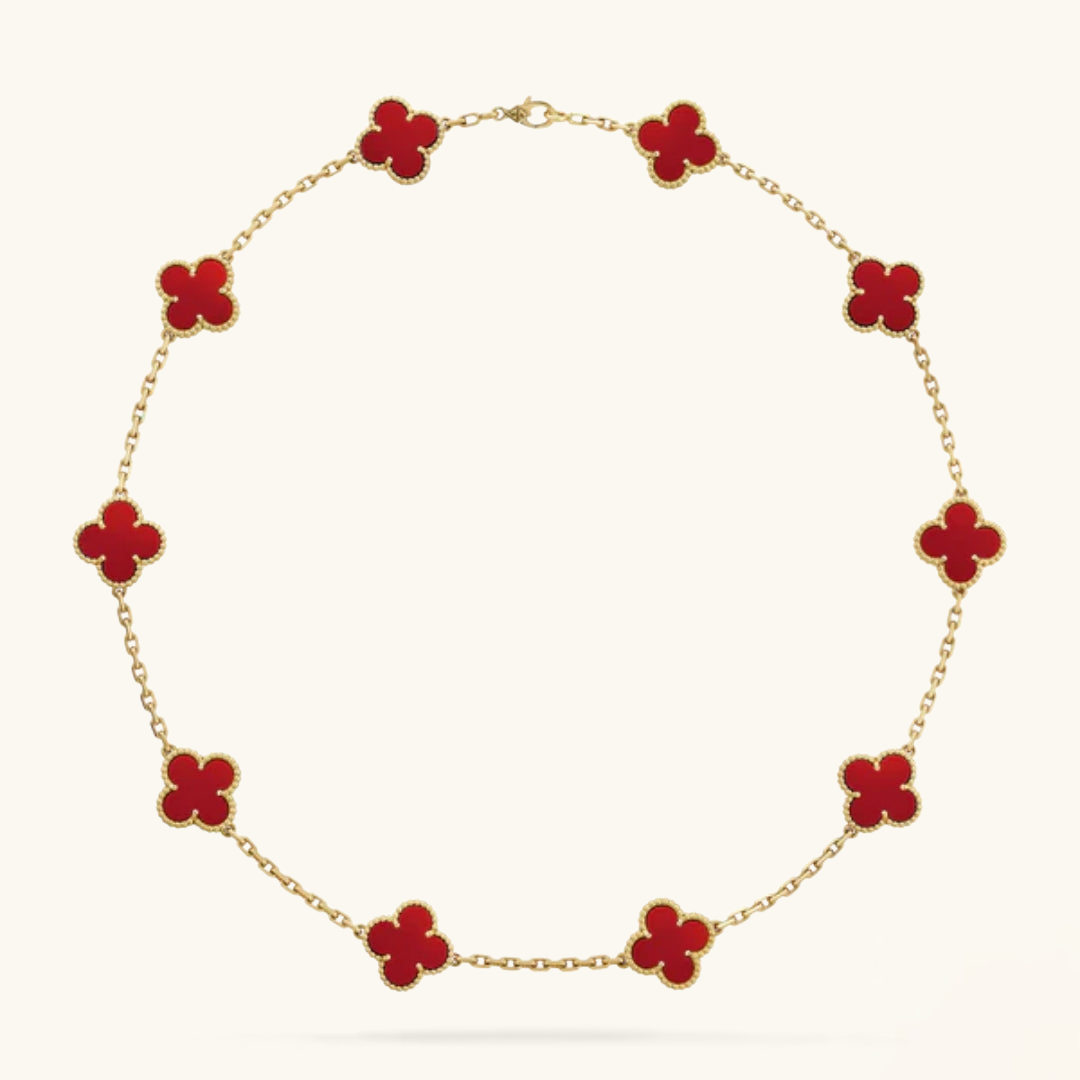 CLOVER | 10 Motivational Red Necklace
