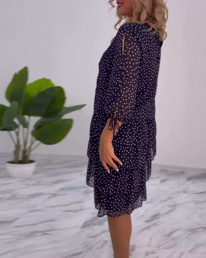 Tally | Polka Layered Mini Dress