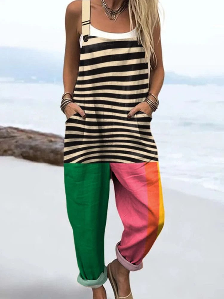 Freya | Zest & Stripes Jumpsuit