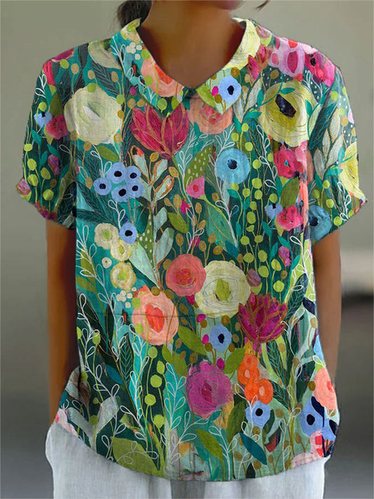 Perdita | Colourful  Floral Shirt