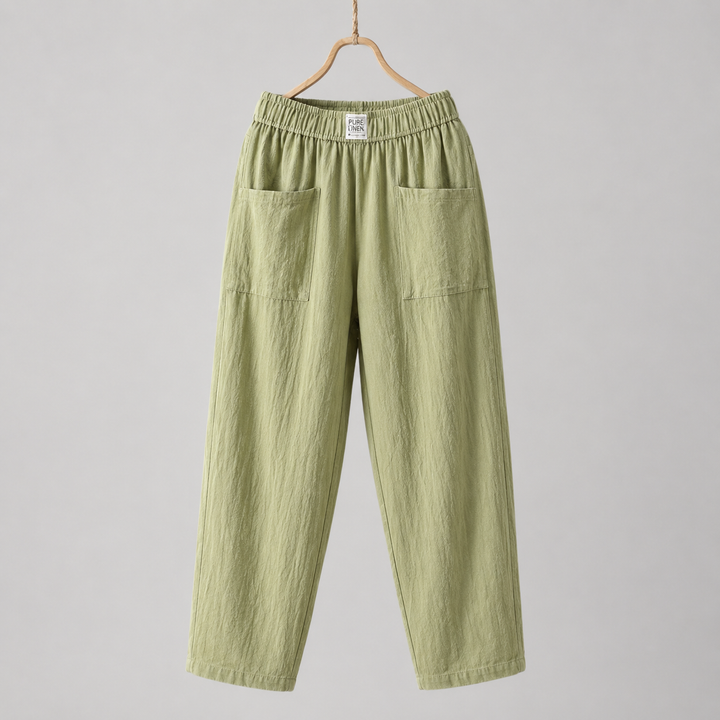 Alyra - Pantalones Relax con Bolsillos