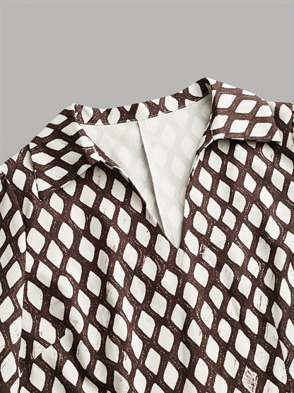 Lizzy | Vintage Rhombus Print Dress