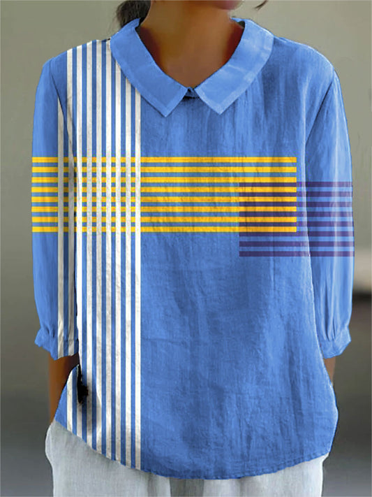 Perdita | Elegant Stipe Print Shirt