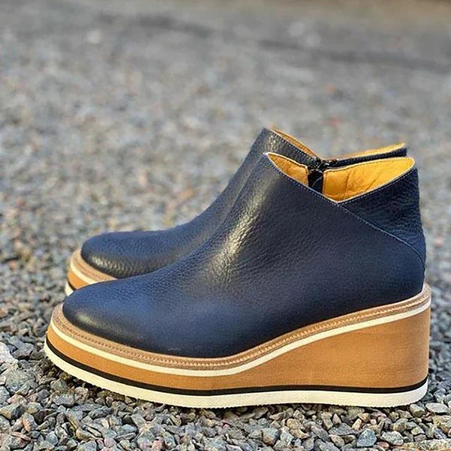 Sarah | Waterproof Wedge Ankle Boots