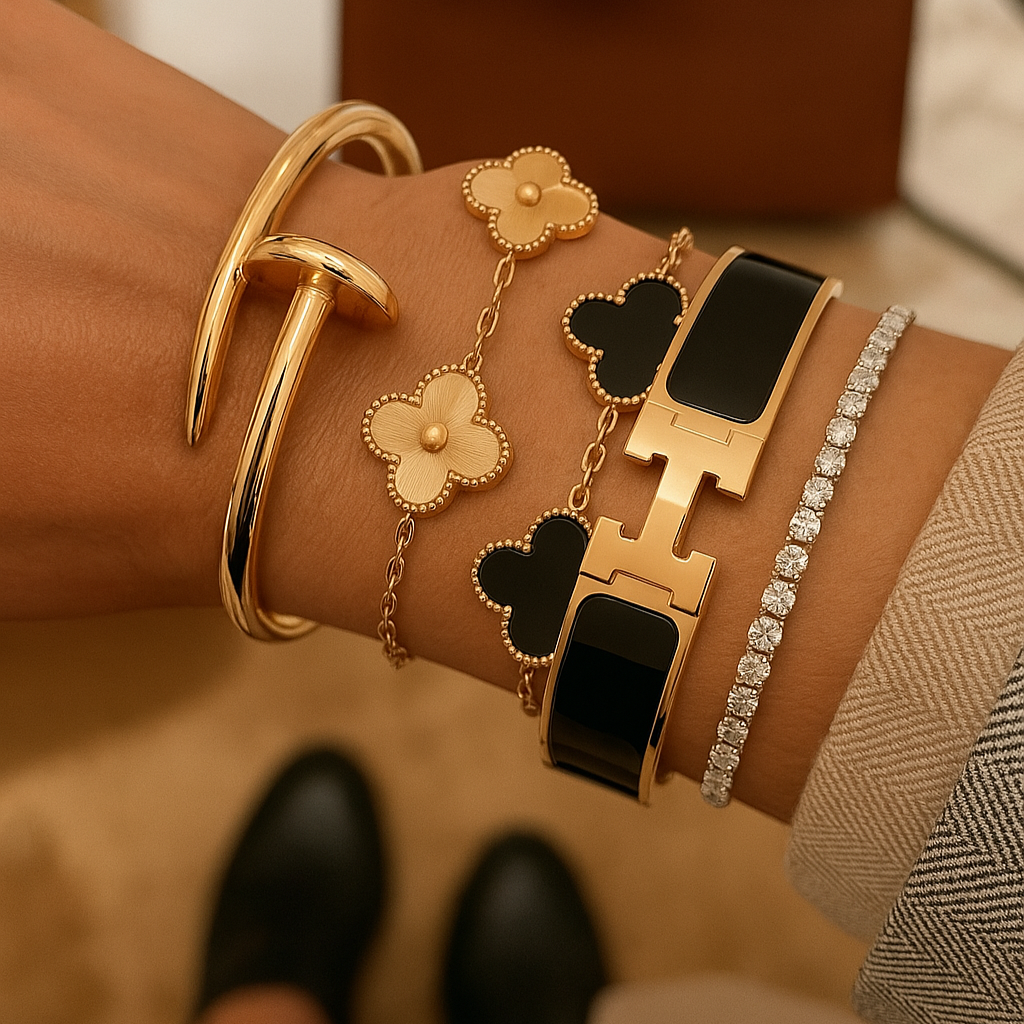 3-Delta Bracelet Set Marbella