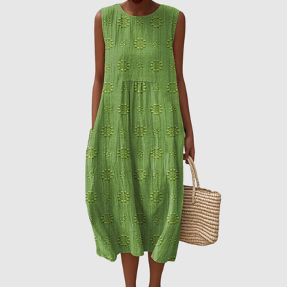 Sara | Patterned Midi Dress
