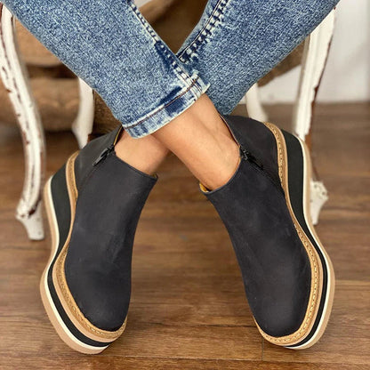 Sarah | Waterproof Wedge Ankle Boots