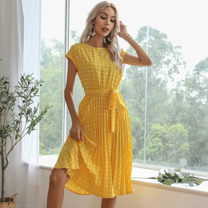Bethany | Polka Midi Summer Dress