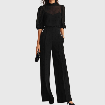 Elodie | Top and Wide-leg Pants Three-piece Set