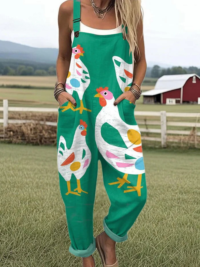 Elsie | Cluckin’ Whimsical Jumpsuit