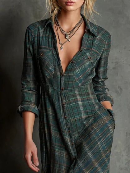 Grace | Single-Breasted Maxi Dress