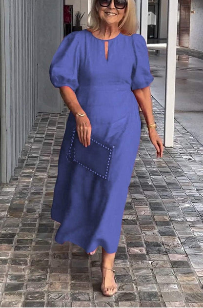 Jullie | Puff-Sleeve Maxi Dress