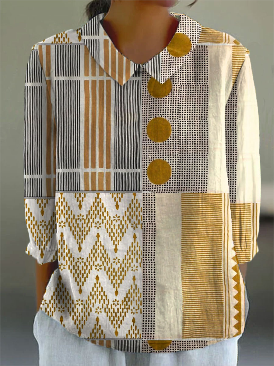 Petronella | Elegant Patchwork Blouse