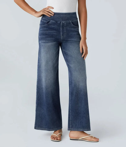 Eva | Comfortable & Stretch High-Waist Trousers