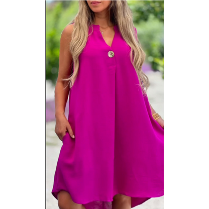 Elsa | Sleeveless V-neck Casual Dress